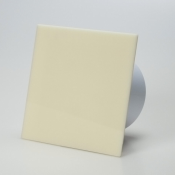 Ventilator med bev�gelsessensor 100mm/125mm, blankt plexiglas panel i beige
