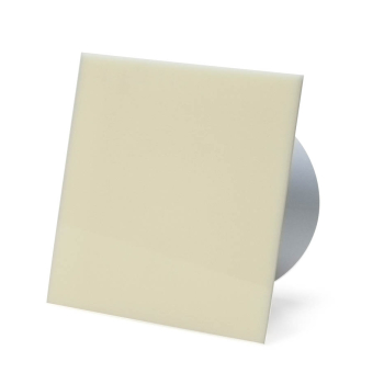 Udsugning, standard tnding, 100mm/125mm, blank beige plexiglas
