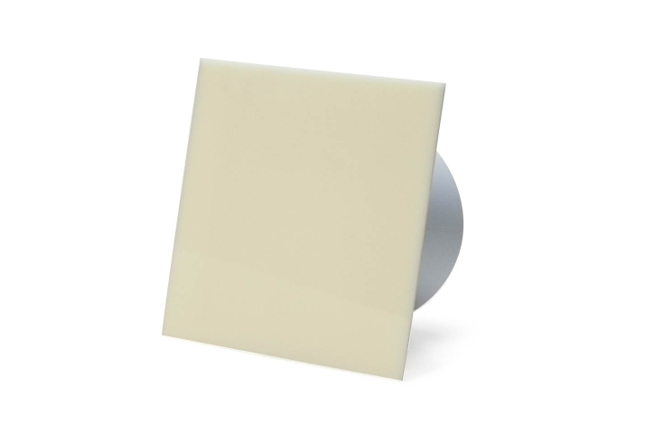 Udsugning, standard tnding, 100mm/125mm, blank beige plexiglas