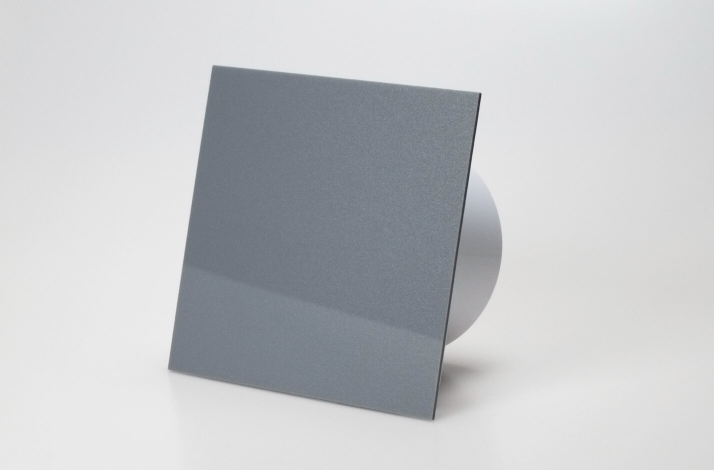 Ventilator med bev�gelsessensor 100mm/125mm, blankt plexiglas panel i gr�