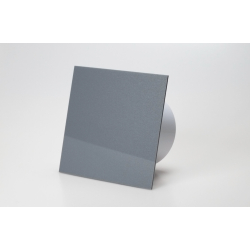 Ventilator med indbygget forsinket timer, 100mm/125mm, blank plexi gr