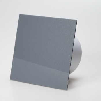 Ventilator med indbygget forsinket timer, 100mm/125mm, blank plexi gr