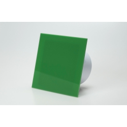 Ventilator med bev�gelsessensor 100mm/125mm, blankt plexiglas panel i gr�n