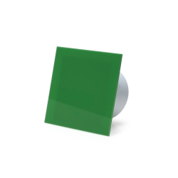 Udsugning, standard tnding, 100mm/125mm, blank grn plexiglas