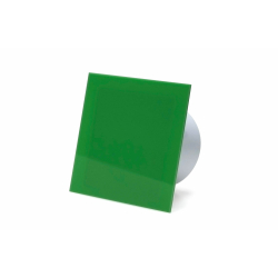 Fugtstyret ventilator (hygrostat), 100mm/125mm, blank plexifront i grn