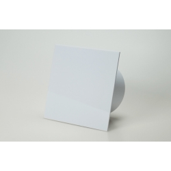 Ventilator med bev�gelsessensor 100mm/125mm, blankt plexiglas panel i hvid