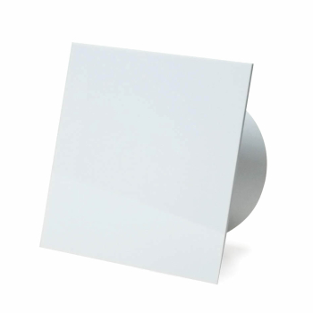 Udsugning, standard tnding, 100mm/125mm, blank hvid plexiglas