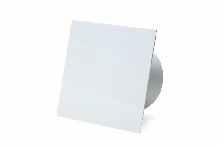 Udsugning, standard tnding, 100mm/125mm, blank hvid plexiglas