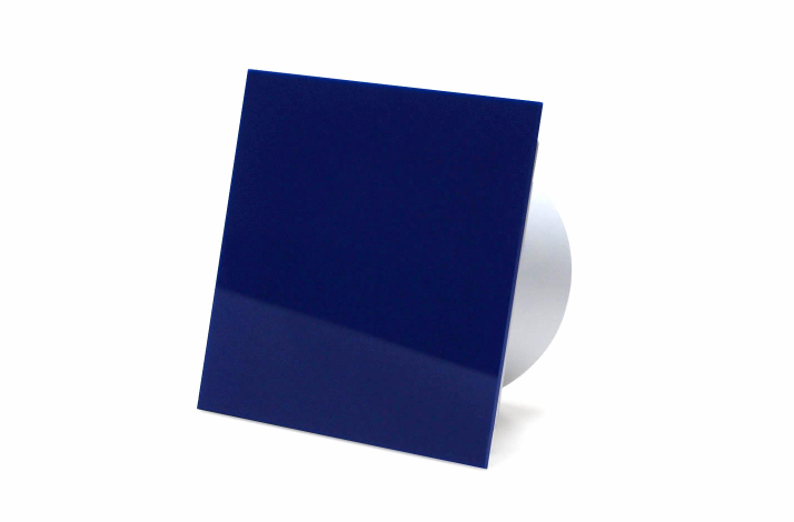 Ventilator, standard tnding, 100mm/125mm, blank bl plexiglas