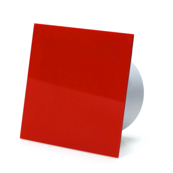 Udsugning, standard tnding, 100mm/125mm, blank rd plexiglas