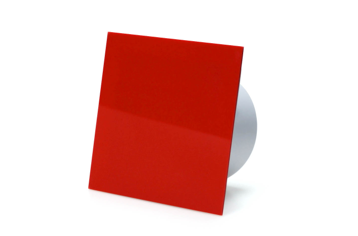 Udsugning, standard tnding, 100mm/125mm, blank rd plexiglas