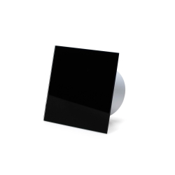 Ventilator, standard tnding, 100mm/125mm, blank sort glasfront