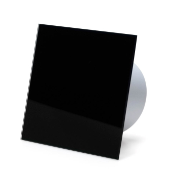 Ventilator, standard tnding, 100mm/125mm, blank sort glasfront