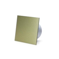 Badevrelsesventilator (hygrostat), 100mm/125mm, brstet guldfarvet alumninium