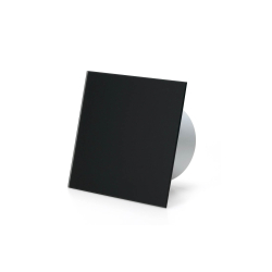 Udsugning, standard tnding, 100mm/125mm, mat sort glasfront