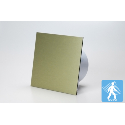 Ventilator med bev�gelsessensor 100mm/125mm, b�rstet metal guldfarvet