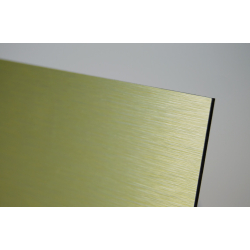 Ventilator med indbygget timer, 100mm/125mm, brstet guldfarvet aluminum