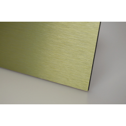 Ventilator med indbygget timer, 100mm/125mm, brstet guldfarvet aluminum