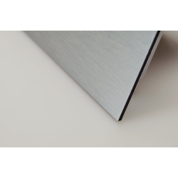 Ventilator med indbygget timer, 100mm/125mm, brstet aluminum