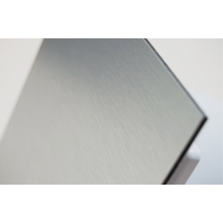 Ventilator med indbygget forsinket timer, 100mm/125mm, brstet aluminium