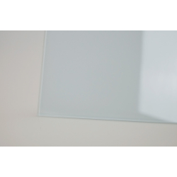 Ventilator til bad (damp/hygrostat), 100mm/125mm, blank hvid glasfront