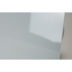 Ventilator, standard tnding, 100mm/125mm, blank hvid glasfront