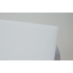 Udsugning, standard tnding, 100mm/125mm, mat hvid plexiglas