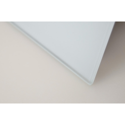 Ventilator med indbygget timer, 100mm/125mm, mat hvidt glas