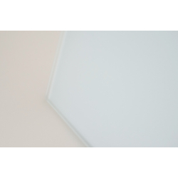 Ventilator med snoretrk, 100mm/125mm, mat hvid glasfront