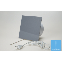 Ventilator med snoretrk, 100mm/125mm, plexiglas gr