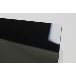 Udsugning, standard tnding, 100mm/125mm, blank sort plexiglas