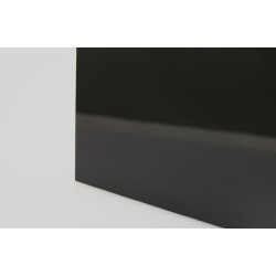 Udsugning, standard tnding, 100mm/125mm, blank sort plexiglas