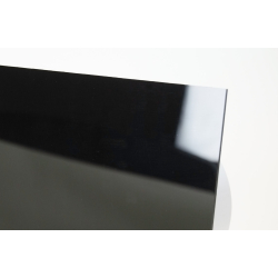 Fugtstyret ventilator (hygrostat), 100mm/125mm, blank plexifront i sort