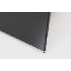 Ventilator til bad (damp/hygrostat), 100mm/125mm, mat sort glasfront