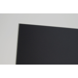 Ventilator til bad (damp/hygrostat), 100mm/125mm, mat sort glasfront