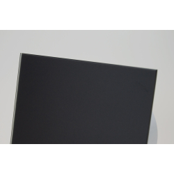 Ventilator til bad (damp/hygrostat), 100mm/125mm, mat sort glasfront