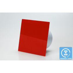 Ventilator med indbygget forsinket timer, 100mm/125mm, blank plexi rd