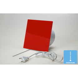 Ventilator med snoretrk, 100mm/125mm, plexiglas rd