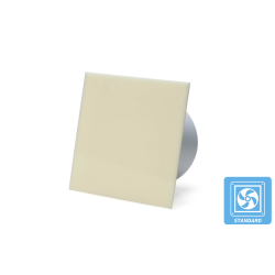 Udsugning, standard tnding, 100mm/125mm, blank beige plexiglas