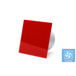 Ventilator, standard tnding, 100mm/125mm, blank rd glasfront