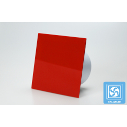 Udsugning, standard tnding, 100mm/125mm, blank rd plexiglas